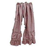 Andongnywell Women's Elastic Waist Casual Pants Drawstring Stretchy Loose Baggy Long Lounge Pants with Pockets Trousers