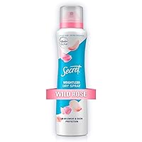 Secret Dry Spray Antiperspirant Deodorant, Wild Rose and Argan Oil, 4.1oz