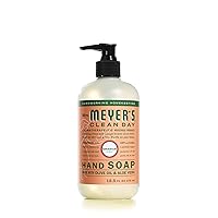 MRS. MEYER'S CLEAN DAY Hand Soap, Made with Essential Oils, Biodegradable Formula, Geranium, 12.5 fl. oz