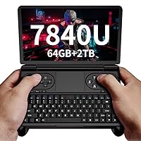 GPD Win Mini [AMD Ryzen 7 7840U-64GB+2TB] 7 Inches Mini Handheld Win 11 PC Game Console Gameplayer 1920X1080 Touchscreen Laptop Tablet PC (64GB+2TB)