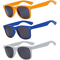 3 Pack Kids Sunglasses, UV Protected Polarized Sunglasses, Anti-Glare Matte Frame Toddler Sunglasses, Kids Sun glasses