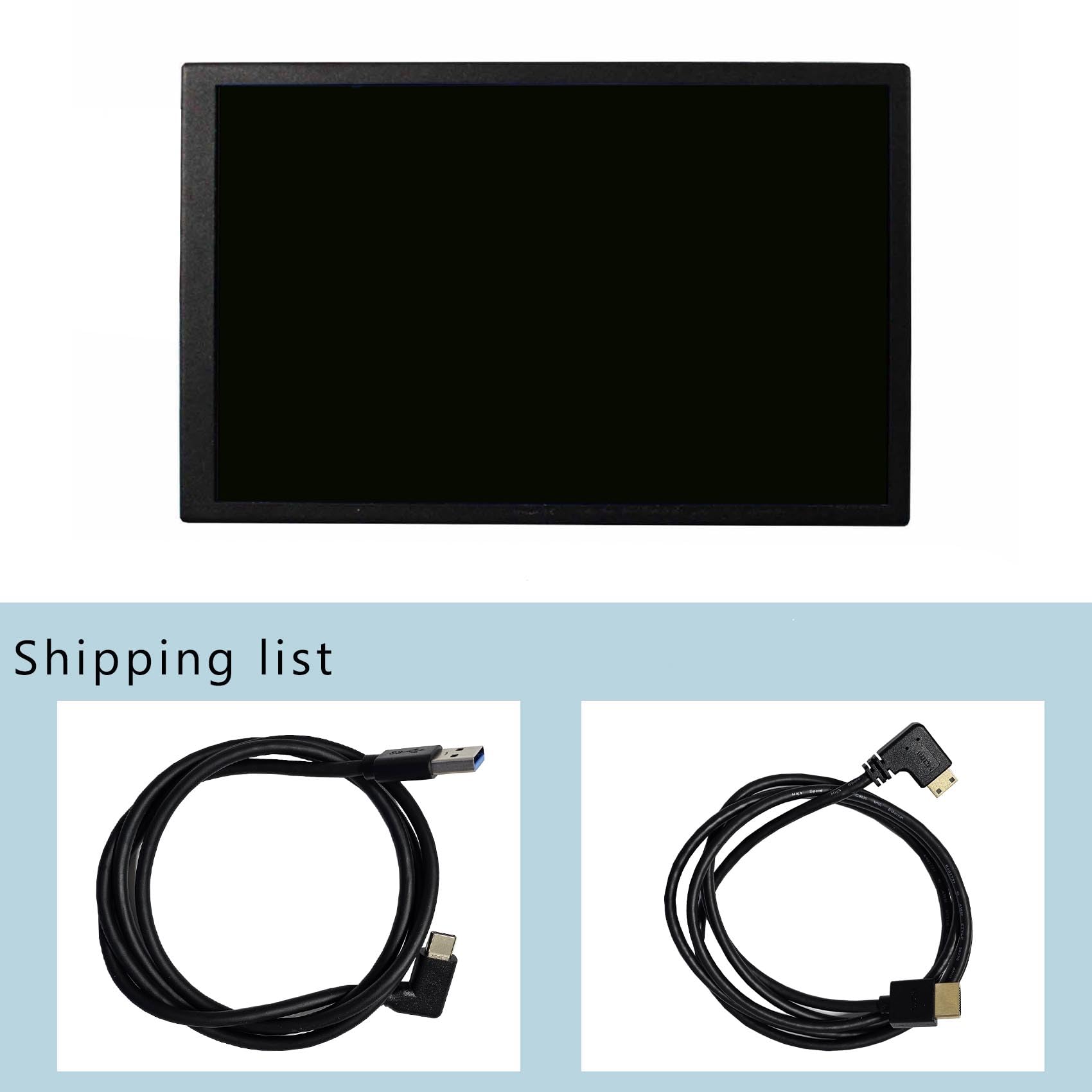 VSDISPLAY 8 Inch 1280x800 Small LCD Monitor Support Mini HD-MI Video Input Portable Display for DIY PC Case/Laptop/Computer