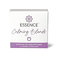 Essence Nasal Diffuser | Essential Oil Ring | Silicone Nose Inhaler Bundle Pack (Calming Blends)