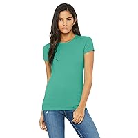 for Women's Favorite Short-Sleeve V-Neck T-Shirt, teal, Medium