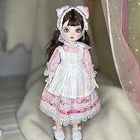 BJD Doll 1/6 SD Dolls 11.8 Inch Ball Jointed Doll DIY Toys with Clothes Outfits Shoes Wig Hair Makeup, Gift for Children (4#)