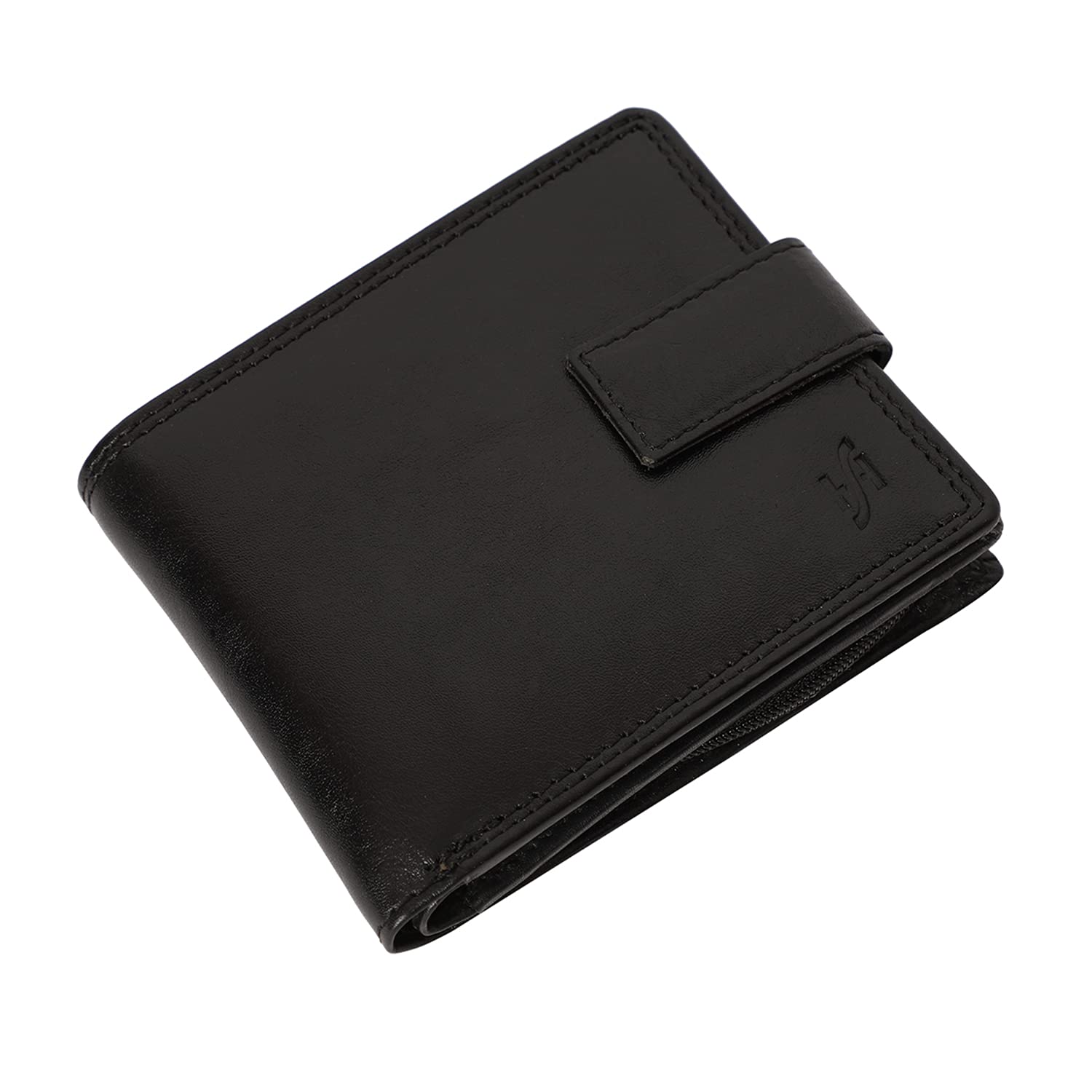 Starhide RFID Blocking Men's Real Leather Zipper Coin Pocket Wallet Purse - 1180