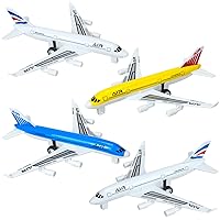 Airplane Toys, Metal Plane Pull Back Airplane Toys for 3 4 5 6 Years Old Boys Girls, Die Cast Aircraft Plane Models, Kids' Play Vehicles Aeroplane Airplanes for Kids Birthday Easter Gifts