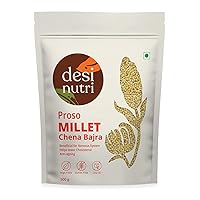 Desi Nutri Proso Millet Grains | Millets | Natural Grains | Varigulu | Baragu | Chena Bajra | Proso Millet - 500 gms | Rich in Fiber and Protein, Pack of 1