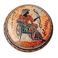 Pyxis 12,5cm diameter,Shows Goddess Aphrodite,Ancient Greek Pottery