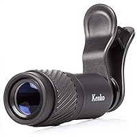 Kenko REAL PRO Multi-Coated Glass REAL PRO 7x Telephoto Clip Lens & Monocular for Mobile Devices, Black (KRP-7T)