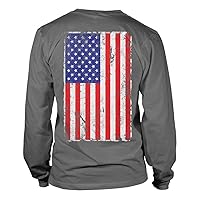 Distressed USA Flag - United States of America Unisex Long Sleeve Shirt
