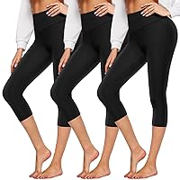 3 Pack High Waisted Leggings for Women No See-Through Soft Athletic Tummy Control Pants for Running Yoga Workout