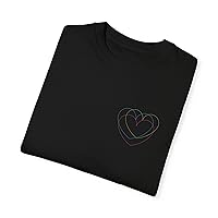 Three Hearts T-Shirt Black