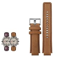 Canvas watchband Men Suitable for timex Tide Compass T2N720 T2N721 T2N739 Nylon Watch Band 24x16mm (Color : Light Brown Silver, Size : 24-16mm)