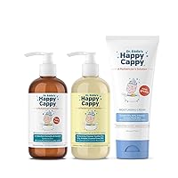 Happy Cappy Sensitive Skin Bundle | Manage Cradle Cap, Seborrheic Dermatitis, Dandruff, and Dry, Itchy, Sensitive Eczema Prone Skin for All Ages…