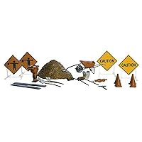 Scenic Accents Road Crew Details (20) N scale Woodland Scenics