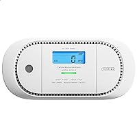 X-Sense Carbon Monoxide Detector Alarm with Digital LCD Display, Replaceable Battery CO Alarm Detector with Peak Value Memory, XC01-R