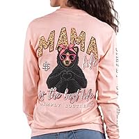Simply Southern Women's Mama Life is The Best Life Long Sleeve Shirt