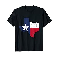 Texas Proud Texan Patriot American USA Flag Vintage Map T-Shirt