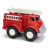 Green Toys Fire Truck, Red CB - Pretend Play, Motor Skills, Kids Toy Vehicle. No BPA, phthalates, PVC. Dishwasher Safe, Recycled Plastic, Made in USA.