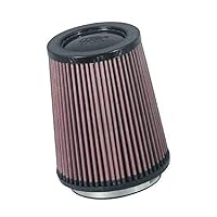 Universal Air Filter - Carbon Fiber Top: High Performance, Premium, Replacement Filter: Flange Diameter: 4.25 In, Filter Height: 6.75 In, Flange Length: 0.625 In, Shape: Round, RP-5167