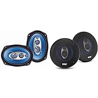 Pyle 6 x 9 Car Sound Speaker (Pair) 5.25” Car Sound Speaker (Pair) - Upgraded Blue Poly Injection Cone