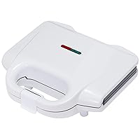 Amazon Basics Waffle Maker 2-Slices White with Non-stick coating and Easy to Clean, 700W