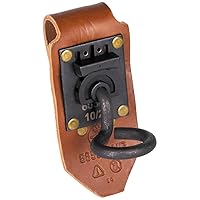 Klein Tools 5818P3 3-Pocket Leather Tool Holder, Compact Riveted Pouch for Pliers, Cutters, Measuring Tools, Tunnel Loop, Fits 3-Inch Belts