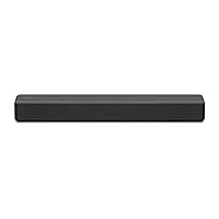 Sony S200F 2.1ch Soundbar with built-in Subwoofer and Bluetooth Home Theater Audio for TV, (HT200F), easy setup, compact, home office use with clear sound black