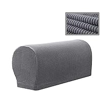 Stretch Armrest Covers Spandex Arm Covers for Chairs Couch Sofa Armchair Slipcovers for Recliner Sofa (Gray,2 Pieces)