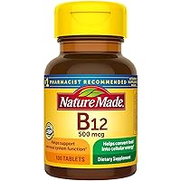 Vitamin B-12 500 mcg Tablets 100 ea (Pack of 2)