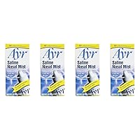 AYR Saline Nasal Mist, 1.69-Ounce Spray Bottles, 2 Count (Pack of 2)