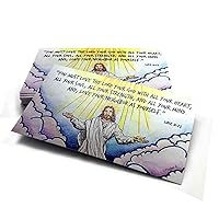 10 Commandments Jesus Inspirational Pocket Card 100 Pack