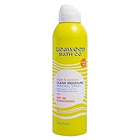 Seaweed Bath Co. Clear Moisture Mineral SPF 30 Broad Spectrum Sunscreen Spray, 6 Ounce, Sustainably Harvested Seaweed, Algae, Coconut