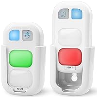 HONWELL Timer for Kids Battery Powered Tooth Brush Timer and Bathroom Hand Washing Timer with LED Color Light Great Gift for Children and Teens Training Coach (2 Pack)