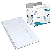 Dynarex 8121 Drape Sheet, 2-Ply Tissue, Soft and Breathable Medical Drapes, Provides Protection and Privacy, Used by Physicians, Veterinarians, and Tattoo Artists, 40