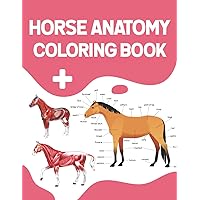 Horse Anatomy Coloring Book: Introduction to Veterinary Anatomy and Physiology Workbook. Simple Animal Body Parts For Children Vet Students and even ... Anatomy Student Self Test Coloring Workbook.