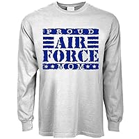 Proud Air Force Mom T-Shirt Mens Long Sleeve Tee