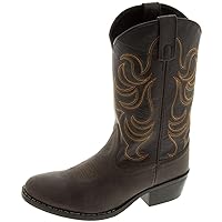 Smoky Mountain Boots 1575y, Brown/Black, 4 US Unisex Big Kid