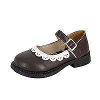 Toddler Little Child Girl's Leather Shoes Baby Soft Soled Princess Shoes Little Girl Casual Youth Girls Tennis Shoes