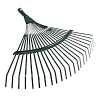 Compact Steel Replacement 22 Tooth Leaf Rake for Head Heavy Duty Lawn Leaves Garden Tools Patio Leaf High Carbon Steel Metal Garden rake Head