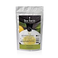 Tea Forte Bombay Chai Loose Bulk Tea, 1 Pound Pouch, Black Tea Tea Makes 160-170 Cups