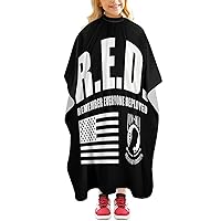R.E.D Friday Pride Funny Barber Cape Professional Salon Hair Cutting Apron with Adjustable Neck for Men Women