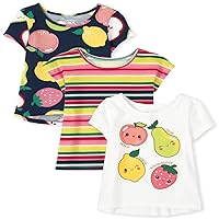 The Children's Place Baby Toddler Girl Short Sleeve Fruit Top