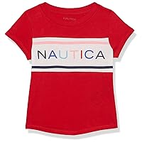 Girls' Short Sleeve Graphic Logo T-Shirt, Everyday Casual Wear, Soft & Comfortable Fit