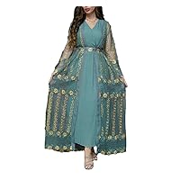 Women Arabic Abaya Dubai Muslim Kaftan Maxi Dress Luxury Ramadan Caftan Marocain Evening Party Dresses