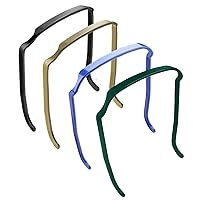 4 Pcs Sunglasses Headband for Women, Curly Thick Hair Fashion Women Square Sunglass Headband, Hairstyle Fixing Tool, Black, Green, Blue, Gold