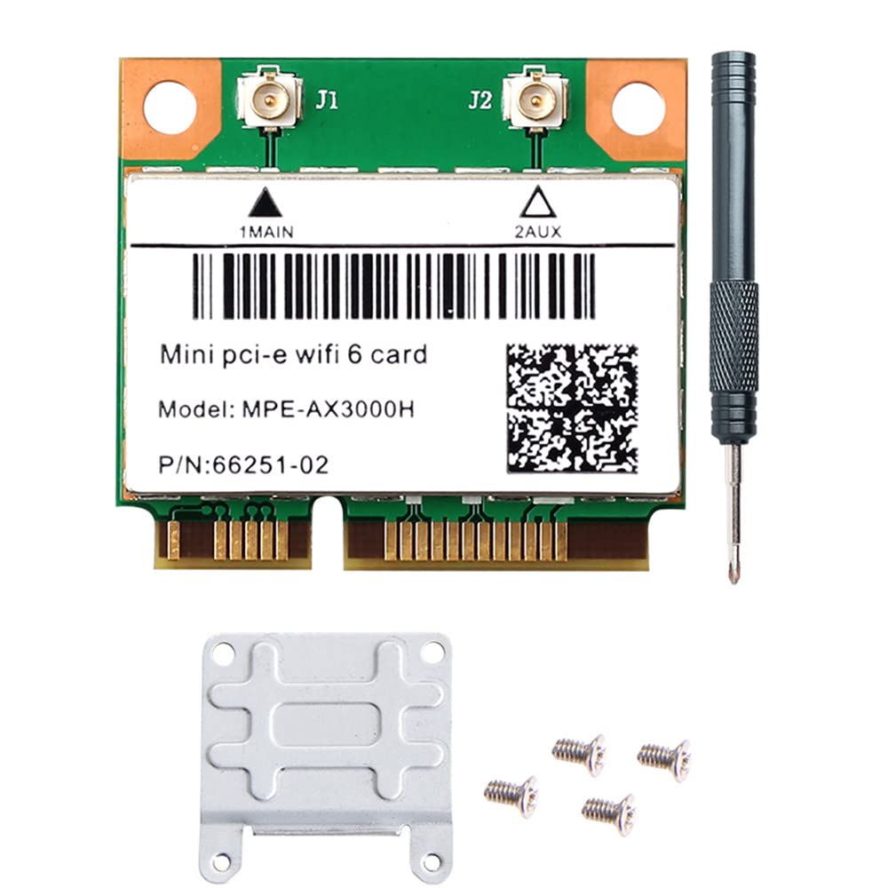 Mua MPE-AX3000H WiFi 6 Wireless Card Dual Band  Half Mini PCI-E  WiFi Card PCI Express Network Adapter   574Mbps 5GHz  (160MHz) for Windows 10/11 64 bit Better 7260HMW WiFi Card