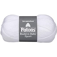 Patons Beehive Baby Sport Yarn Solids (6-Pack) Angel White 246009-9005