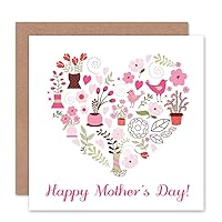 MOTHERS' DAY PRETTY PINK STUFF NEW ART GREETINGS GIFT CARD